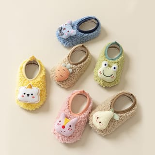 Baby Non-Slip Warm Thickened Floor Socks Infant Floor Shoes Spring(M suitable for foot length within 15cm)