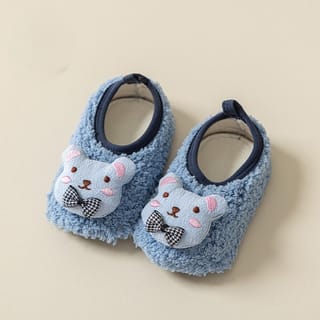 Baby Non-Slip Warm Thickened Floor Socks Infant Floor Shoes Spring(S is suitable for foot length within 14cm)